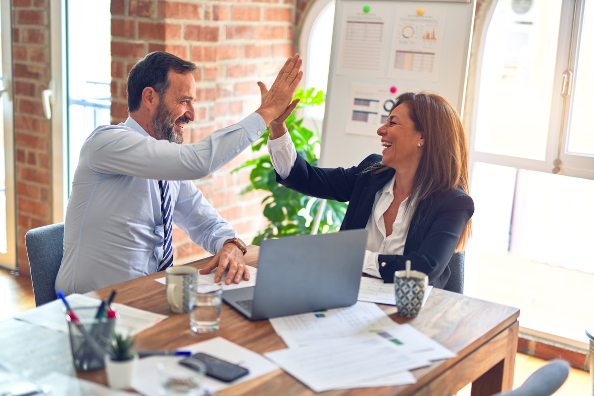 C-suite roundtable discussing enterprise AI transformation leadership